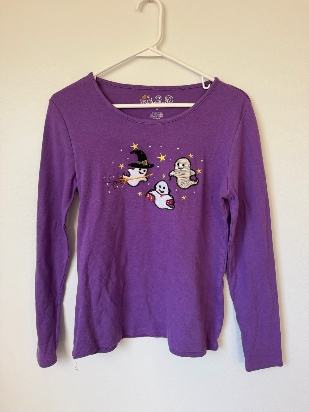 Vintage Embroidered Halloween Long Sleeve